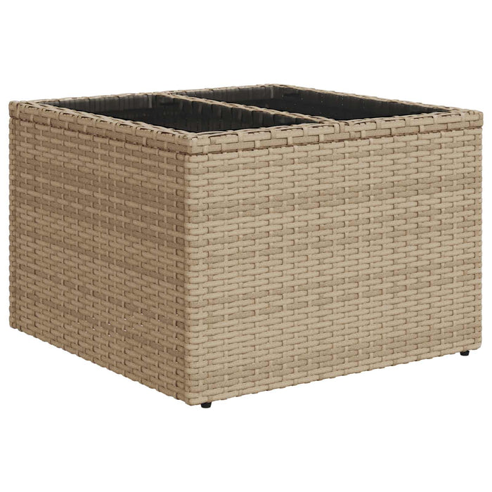 Set de canapea 8 buc. Beige și gri deschis Ratan poli și Oțel WALTI