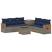 Set de canapea 8 buc. Gri și albastru marin 55 x 55 x 37 cm - WALTI WALTI