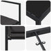 Set de masă pentru grădină 5 pcs Negru și gri închis - WALTI WALTI