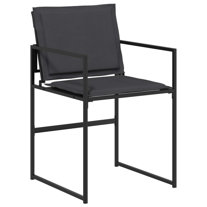 Set de masă pentru grădină 5 pcs Negru și gri închis - WALTI WALTI