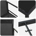 Set de masă pentru grădină 5 pcs Negru Textilene și Oțel - WALTI WALTI