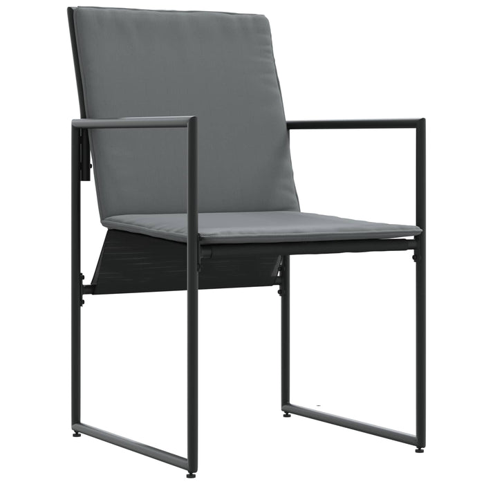 Set de masă pentru grădină 9 pcs Negru și antracit WALTI
