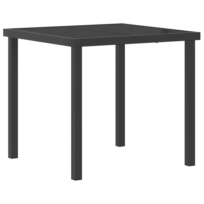 Set dining pentru exterior 3 buc. Gri poliratan WALTI