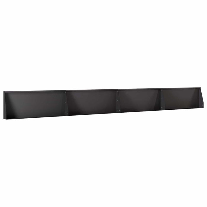 Zid de sprijin 4 buc. 100 x 12 x 30 cm Oțel Negru WALTI
