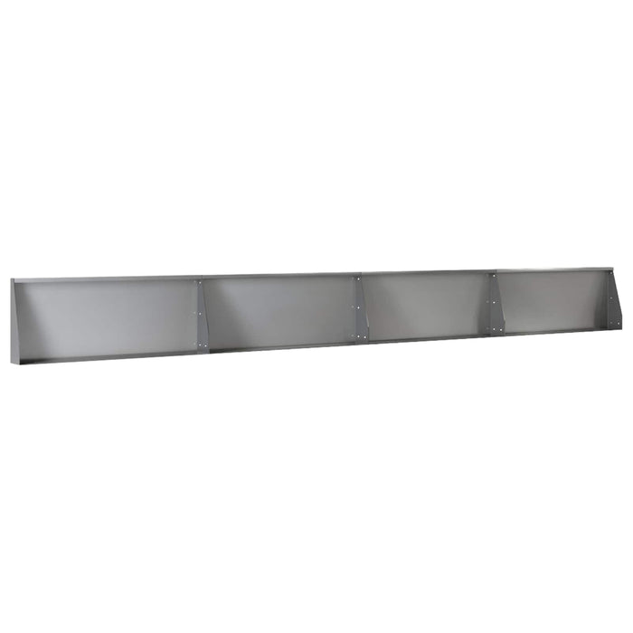 Zid de sprijin 4 buc. 100 x 12 x 30 cm Oțel Galvanizat Argintiu WALTI