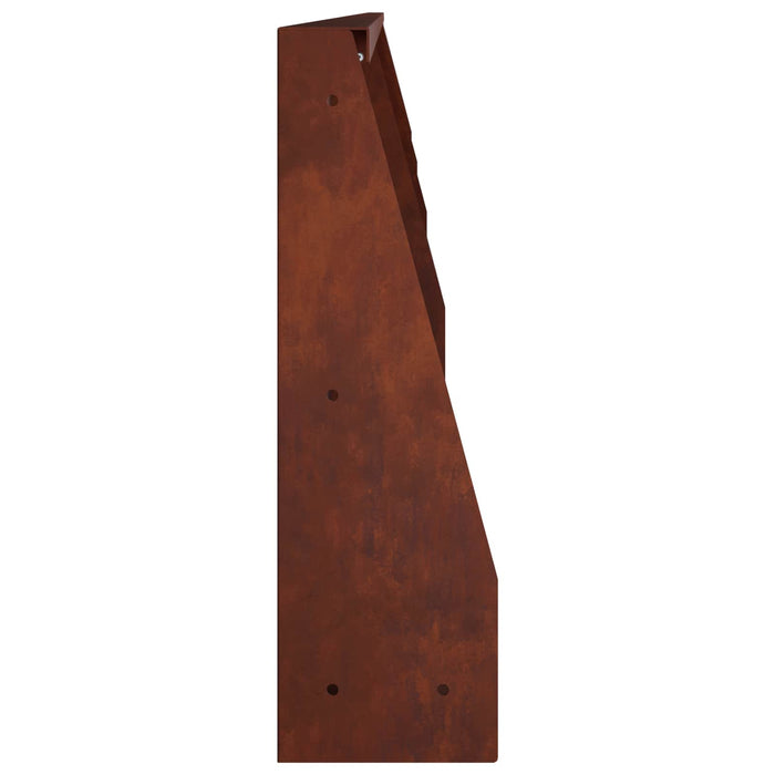 Zid de sprijin 4 buc. 100 x 12 x 30 cm Ruginit WALTI