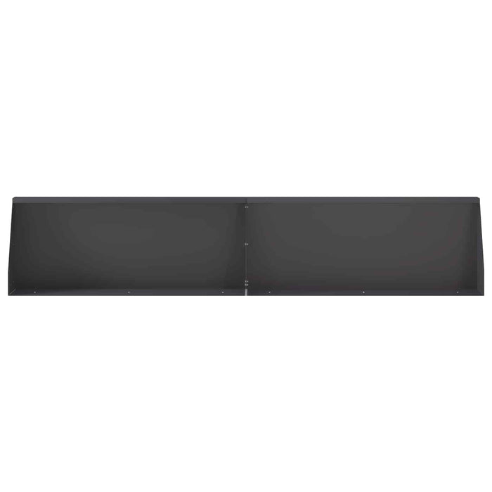 Zid de sprijin 4 buc. 100 x 12 x 40 cm Oțel Negru WALTI