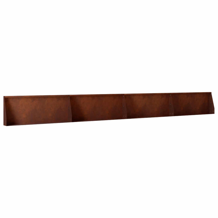 Zid de sprijin 4 buc. 100 x 12 x 50 cm Ruginit WALTI