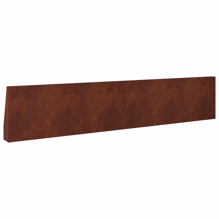 Zid de sprijin 4 buc. 100 x 12 x 50 cm Ruginit WALTI
