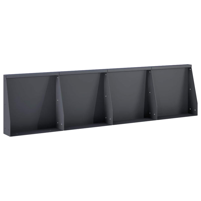 Zid de sprijin 4 buc. 40 x 12 x 30 cm Oțel Antracit WALTI