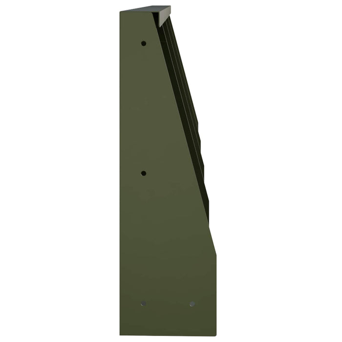 Zid de sprijin 4 buc. 40 x 12 x 30 cm Oțel Verde măsliniu WALTI