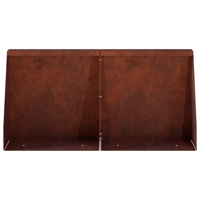 Zid de sprijin 4 buc. 40 x 12 x 30 cm Ruginit WALTI