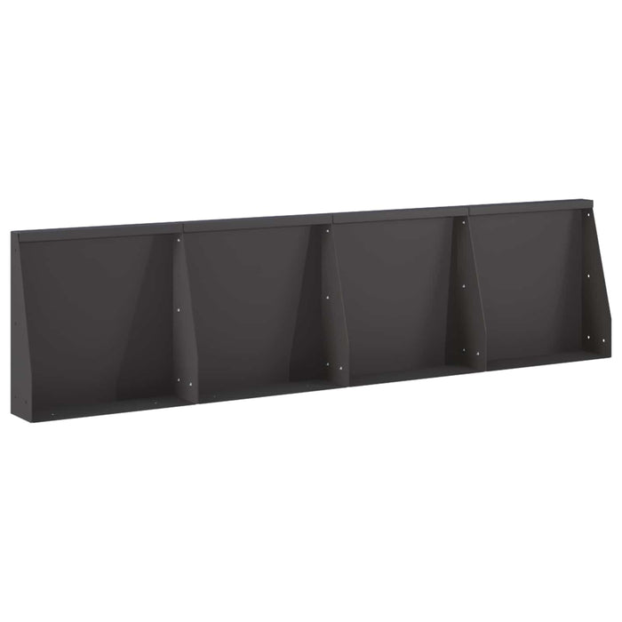 Zid de sprijin 4 buc. 40 x 12 x 40 cm Oțel Negru WALTI