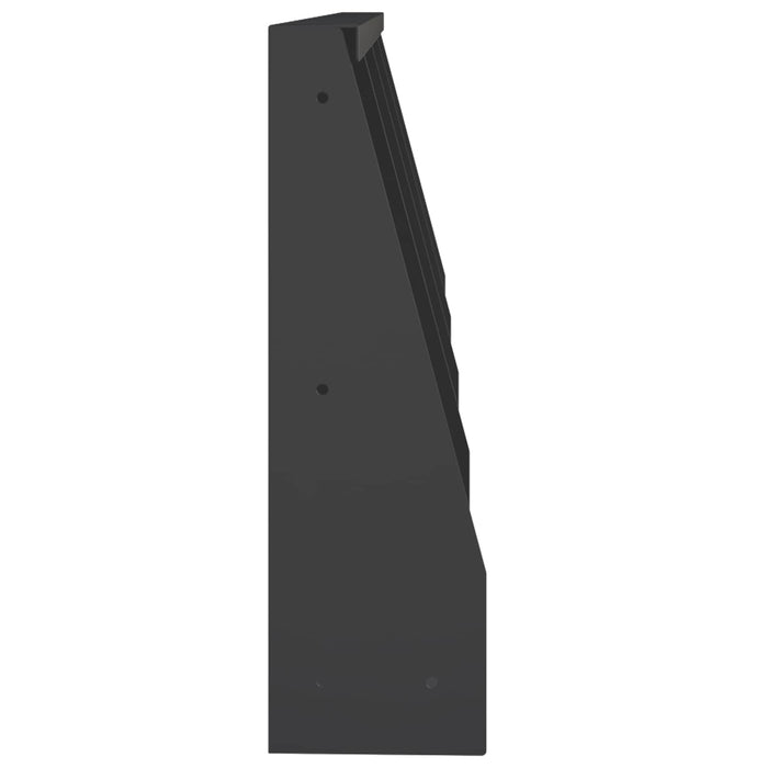 Zid de sprijin 4 buc. 40 x 12 x 40 cm Oțel Negru WALTI