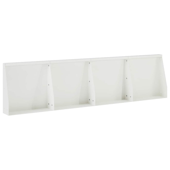 Zid de sprijin 4 buc. 40 x 12 x 40 cm Oțel Alb WALTI