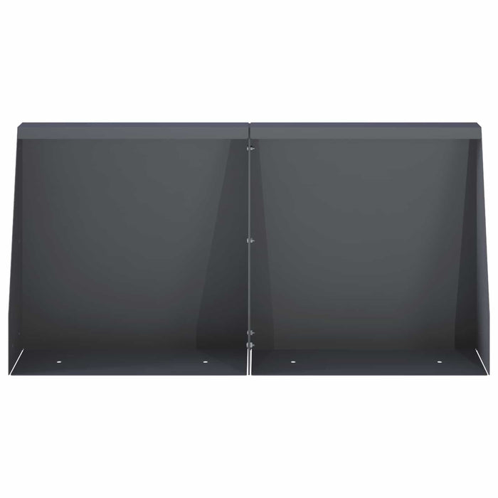 Zid de sprijin 4 buc. 40 x 12 x 40 cm Oțel Antracit WALTI
