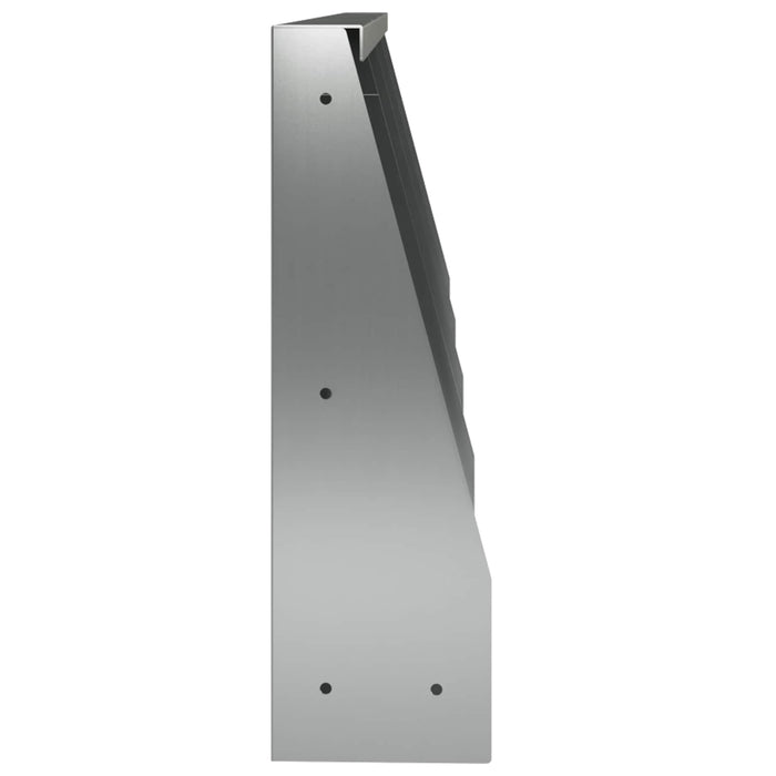 Zid de sprijin 4 buc. 40 x 12 x 40 cm Oțel Galvanizat Argintiu WALTI