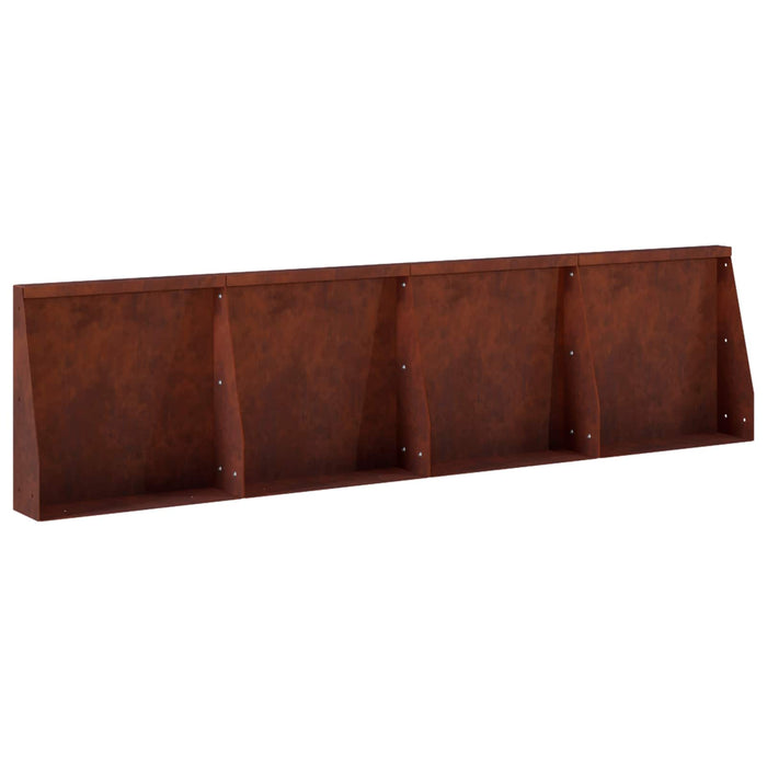 Zid de sprijin 4 buc. 40 x 12 x 40 cm Ruginit WALTI