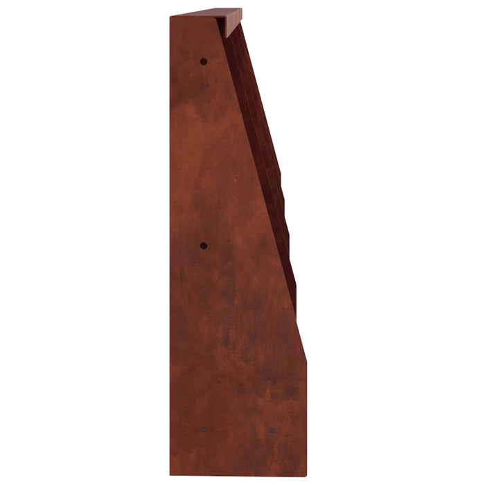 Zid de sprijin 4 buc. 40 x 12 x 40 cm Ruginit WALTI