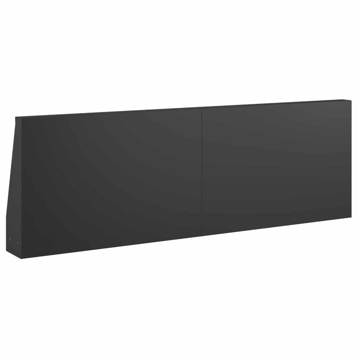 Zid de sprijin 4 buc. 60 x 12 x 30 cm Oțel Negru WALTI