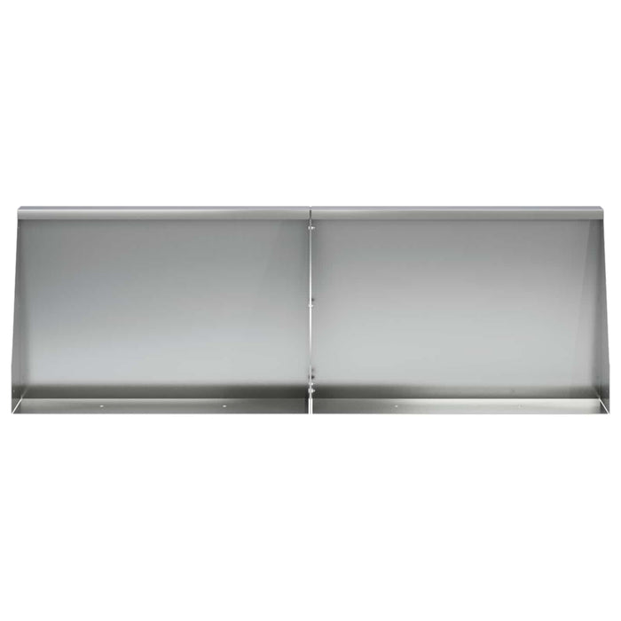 Zid de sprijin 4 buc. 60 x 12 x 30 cm Oțel Galvanizat Argintiu WALTI