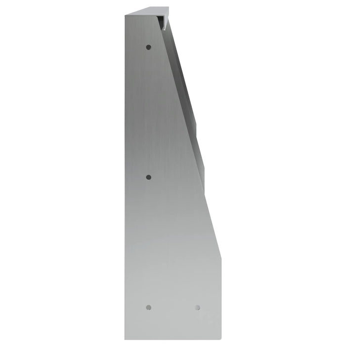 Zid de sprijin 4 buc. 60 x 12 x 40 cm Oțel Galvanizat Argintiu WALTI