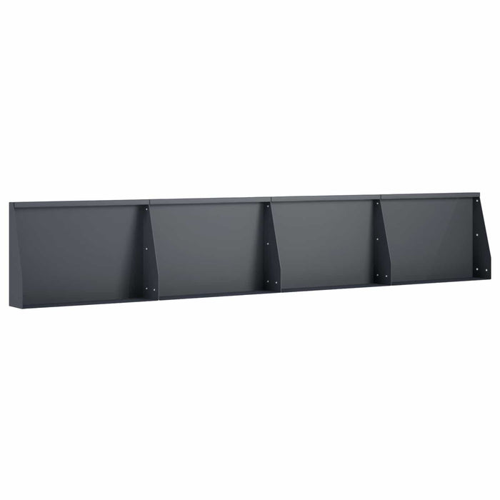 Zid de sprijin 4 buc. 60 x 12 x 50 cm Oțel Antracit WALTI