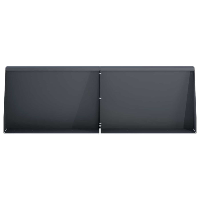 Zid de sprijin 4 buc. 60 x 12 x 50 cm Oțel Antracit WALTI
