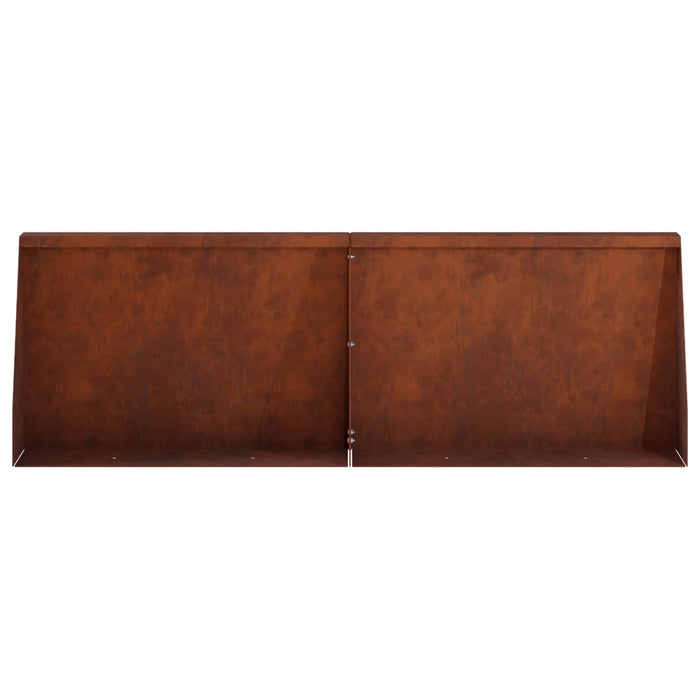 Zid de sprijin 4 buc. 60 x 12 x 50 cm Ruginit WALTI