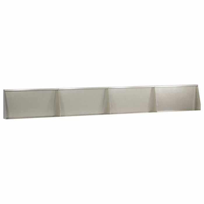 Zid de sprijin 4 buc. 80 x 12 x 30 cm Oţel inoxidabil Argintiu WALTI