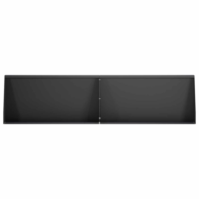 Zid de sprijin 4 buc. 80 x 12 x 40 cm Oțel Negru WALTI