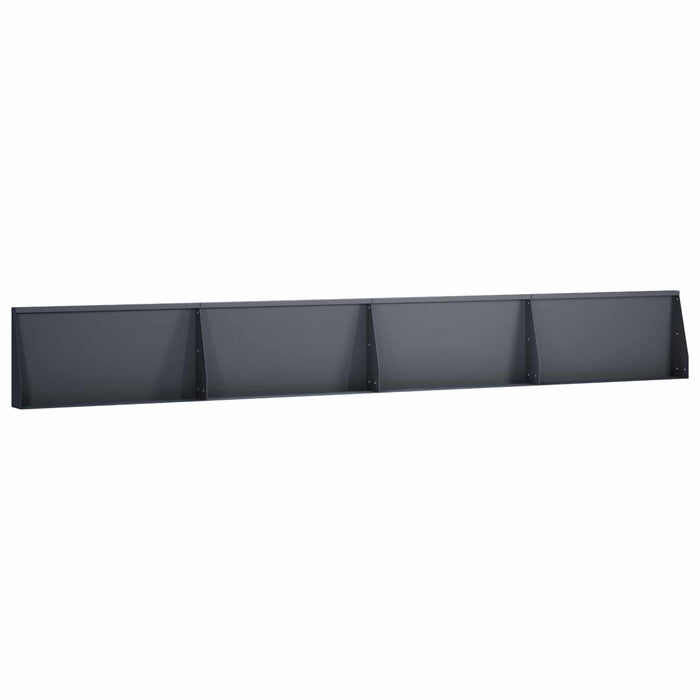 Zid de sprijin 4 buc. 80 x 12 x 50 cm Oțel Antracit WALTI