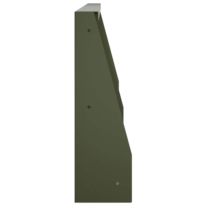 Zid de sprijin 4 buc. 80 x 12 x 50 cm Oțel Verde măsliniu WALTI