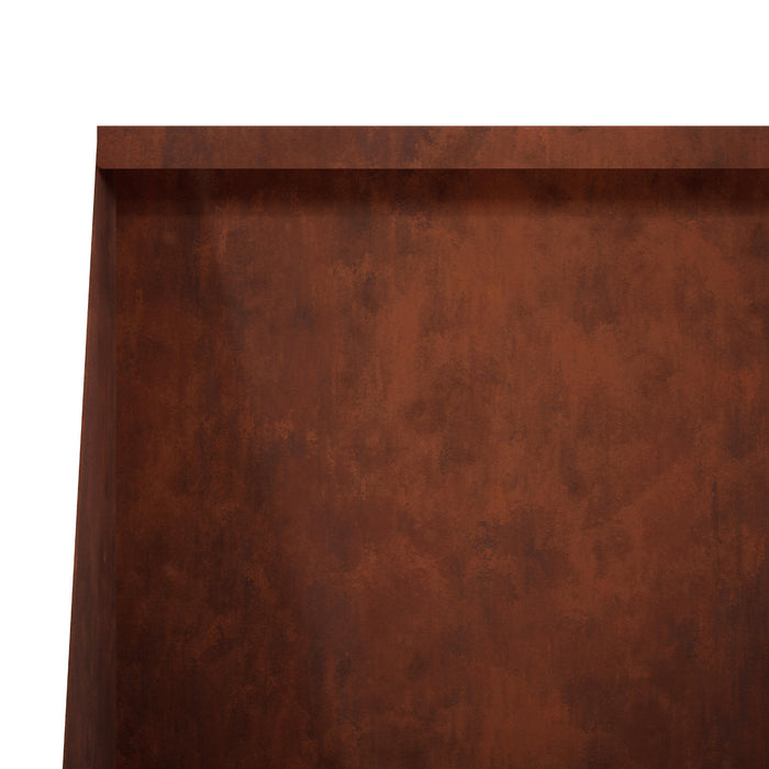 Zid de sprijin 4 buc. 80 x 12 x 50 cm Ruginit WALTI