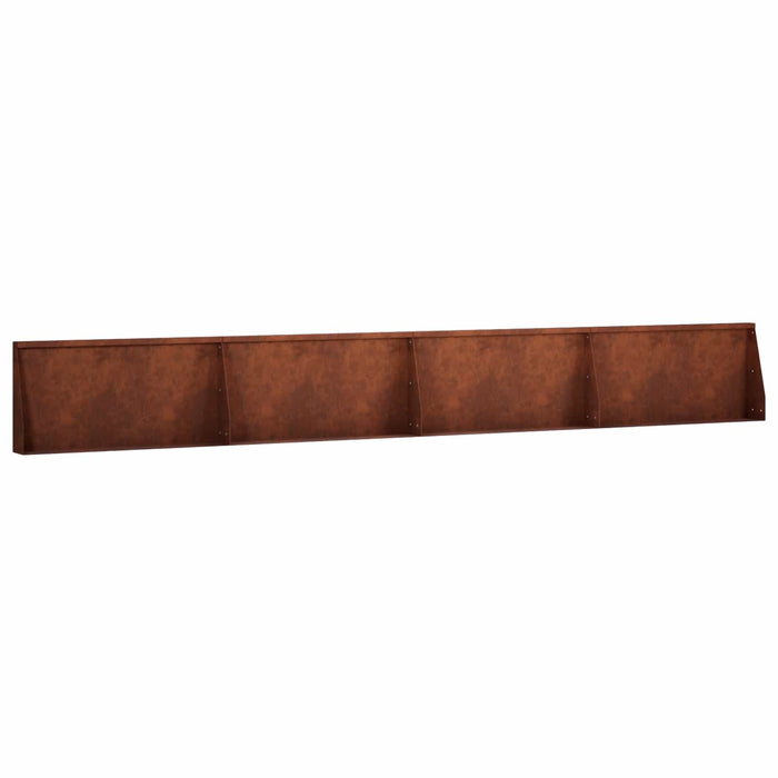 Zid de sprijin 4 buc. 80 x 12 x 50 cm Ruginit WALTI