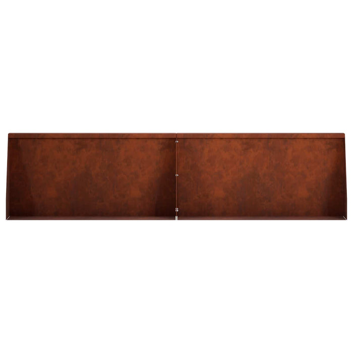 Zid de sprijin 4 buc. 80 x 12 x 50 cm Ruginit WALTI
