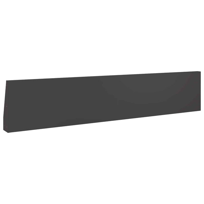 Zid de sprijin 6 buc. 100 x 12 x 30 cm Oțel Negru WALTI