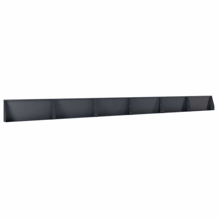 Zid de sprijin 6 buc. 100 x 12 x 30 cm Oțel Antracit WALTI