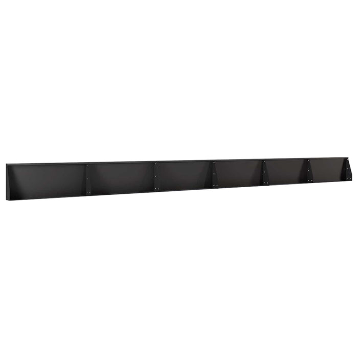 Zid de sprijin 6 buc. 100 x 12 x 40 cm Oțel Negru WALTI