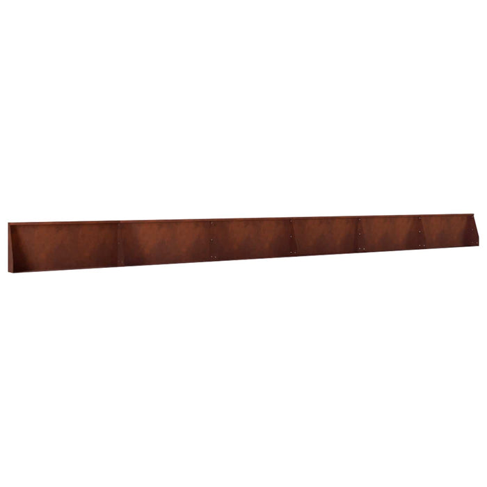 Zid de sprijin 6 buc. 100 x 12 x 50 cm Ruginit WALTI