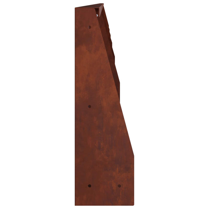 Zid de sprijin 6 buc. 100 x 12 x 50 cm Ruginit WALTI