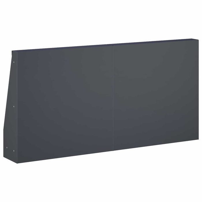 Zid de sprijin 6 buc. 40 x 12 x 30 cm Oțel Antracit WALTI