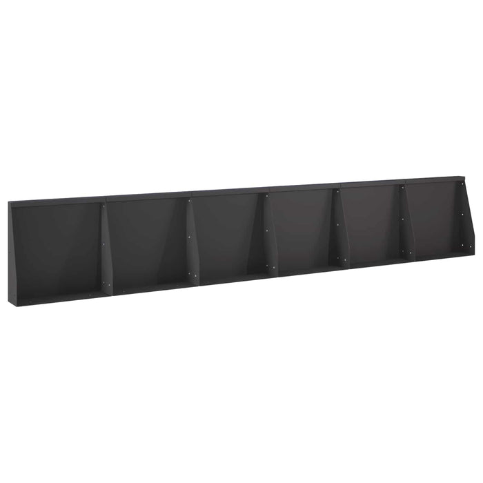 Zid de sprijin 6 buc. 40 x 12 x 40 cm Oțel Negru WALTI