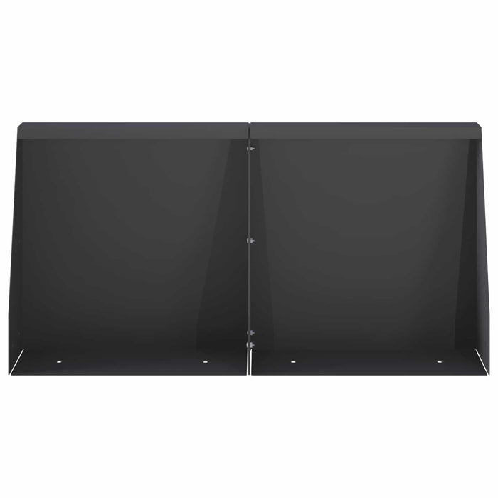 Zid de sprijin 6 buc. 40 x 12 x 40 cm Oțel Negru WALTI