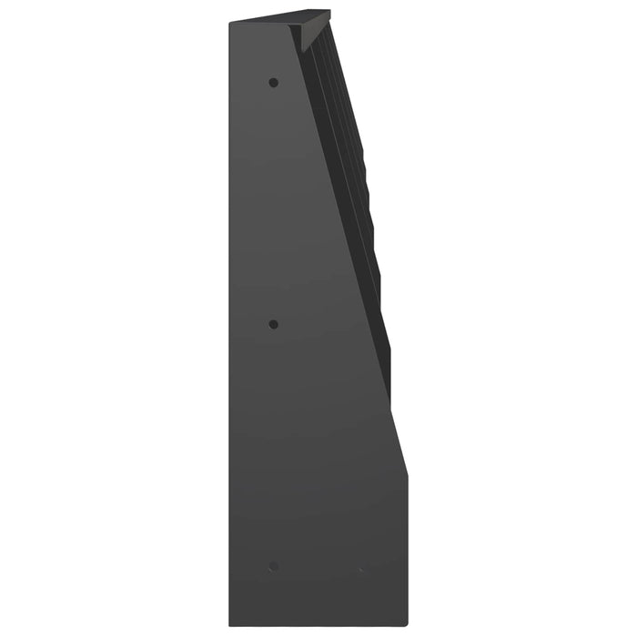 Zid de sprijin 6 buc. 40 x 12 x 40 cm Oțel Negru WALTI