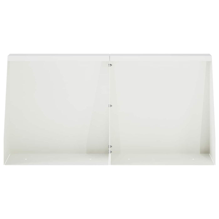 Zid de sprijin 6 buc. 40 x 12 x 40 cm Oțel Alb WALTI