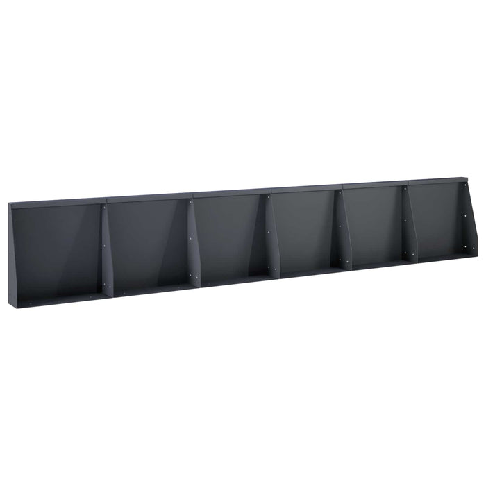 Zid de sprijin 6 buc. 40 x 12 x 40 cm Oțel Antracit WALTI