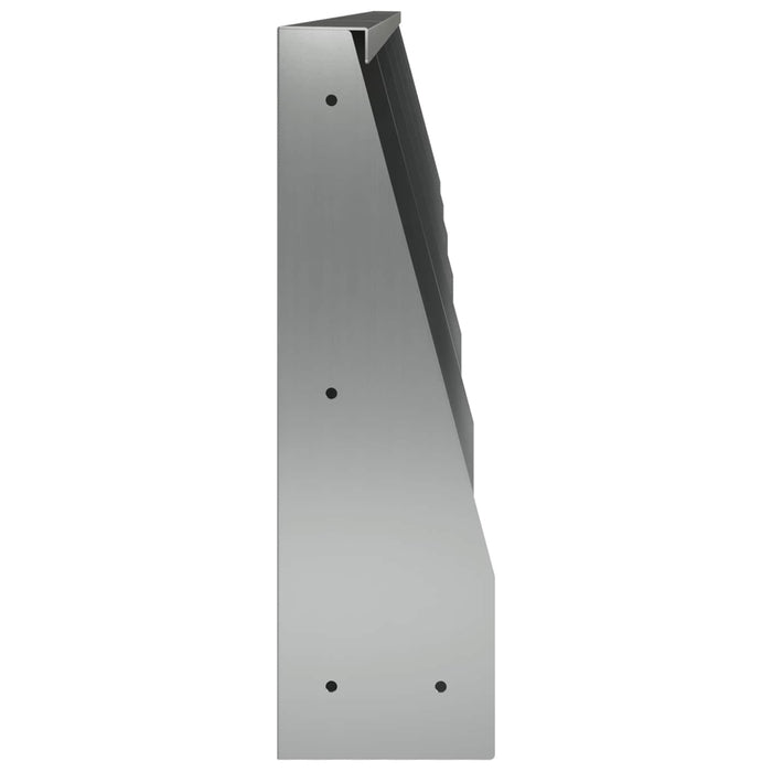 Zid de sprijin 6 buc. 40 x 12 x 40 cm Oțel Galvanizat Argintiu WALTI