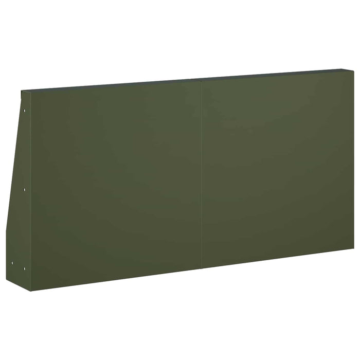 Zid de sprijin 6 buc. 40 x 12 x 50 cm Oțel Verde măsliniu WALTI
