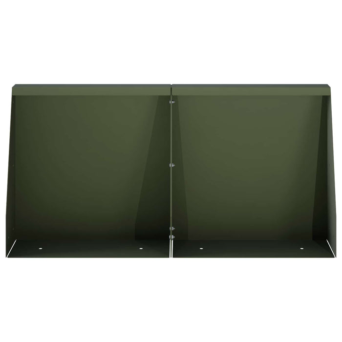 Zid de sprijin 6 buc. 40 x 12 x 50 cm Oțel Verde măsliniu WALTI
